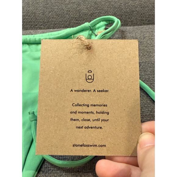 NWT Stone Fox Size Medium Women RIVER BOTTOM in Green Revolve Solid Color - Picture 3 of 5